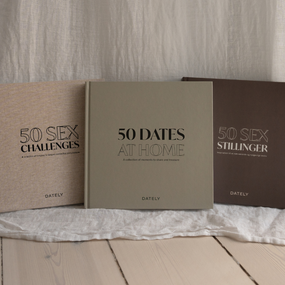 3 for 2 bog-bundle: 50 hjemmedates, 50 Forspil & 50 Sexstillinger